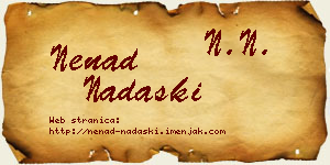 Nenad Nadaški vizit kartica